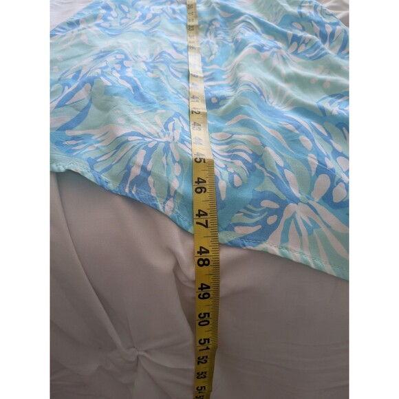 Lilibridge Dress Women’s XL Tropical Hawaiian Beach Blue Cover-up Coastal NEW - Picture 12 of 14